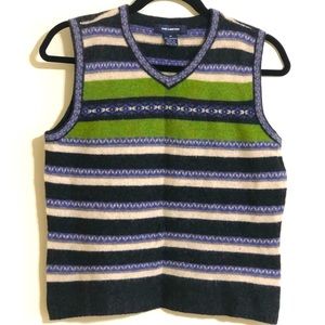 The Limited 90s Y2K VTG 100% Lambswool Fair Isle Sweater Vest Size Medium